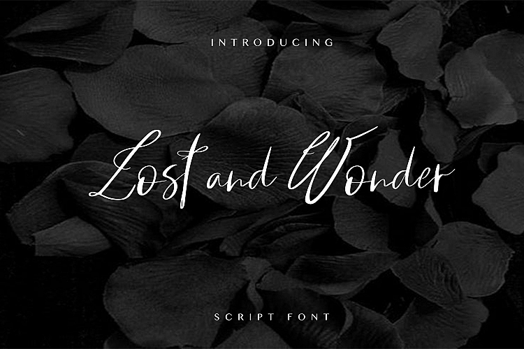 LOST AND WONDER SCRIPT FONT