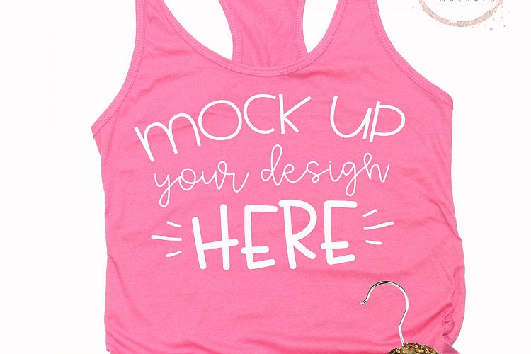 Mock up Next Level 1533 Hot Pink Mockup