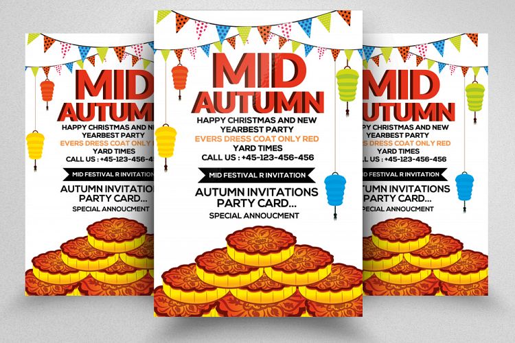Mid Autumn Festival Flyer Template