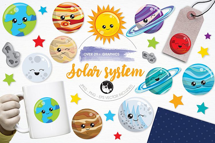 Solar System  graphics and illustrations