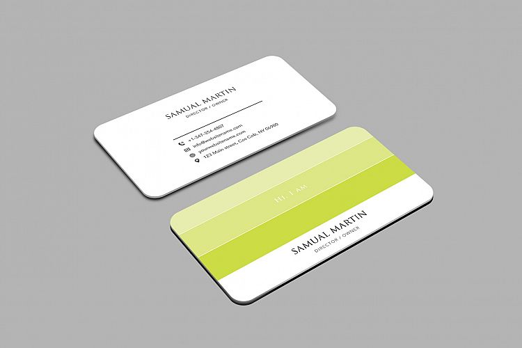 Beautiful Colours Modern Art Business Card