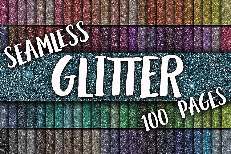 Glitter Digital Paper-Includes 100 Seamless Glitter Texture