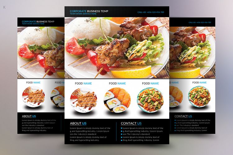 Minimal Restaurant Flyer