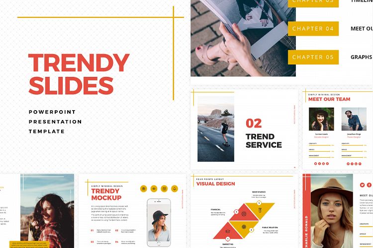 Trendy Slides PowerPoint Template