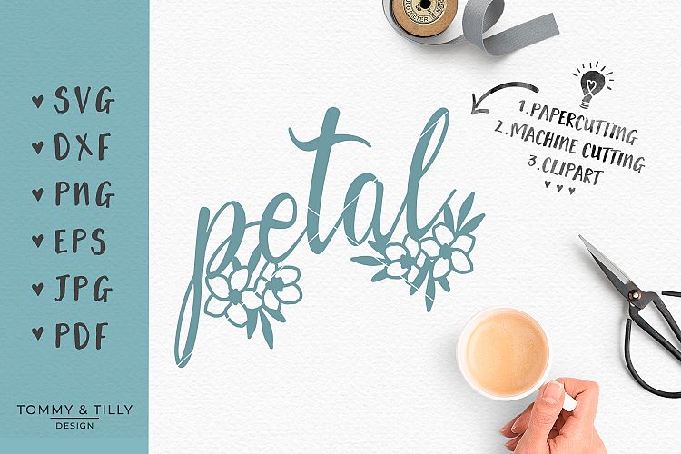 Petal - SVG EPS DXF PNG PDF JPG Cutting File