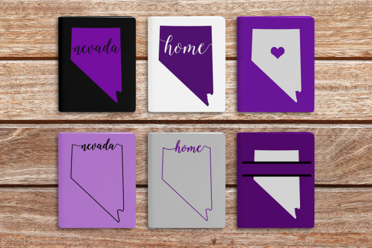 State of Nevada SVG File Cutting Template