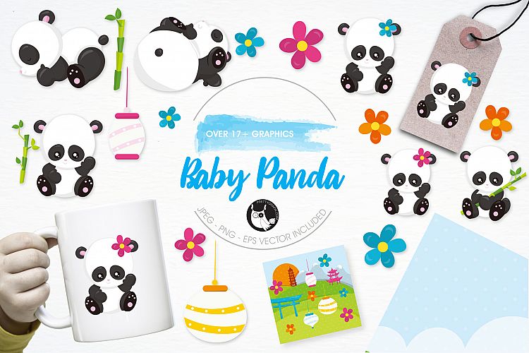  Baby Panda graphics and illustrations