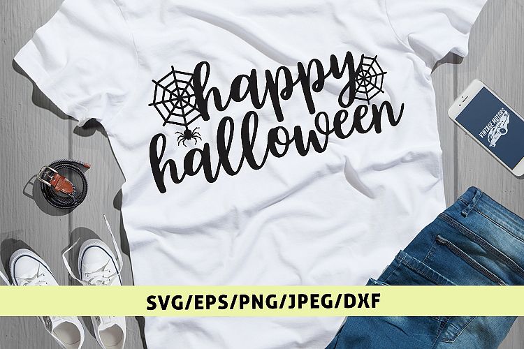 Happy Halloween - Halloween SVG EPS DXF PNG Cutting Files