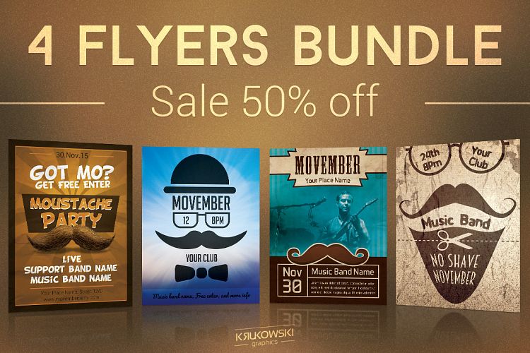 Movember Flyers Bundle
