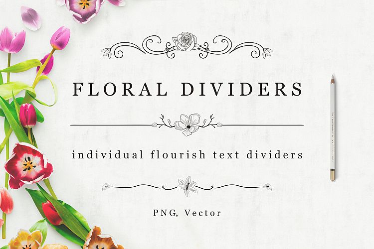 Flourish Dividers   Text Frames