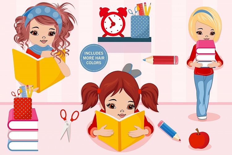 Alice back to school clipart, Alice back to school graphics