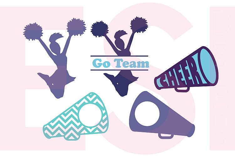 Cheer Monogram Designs Set