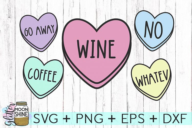 Download Sassy Candy Heart Bundle SVG DXF PNG EPS Cutting Files ...
