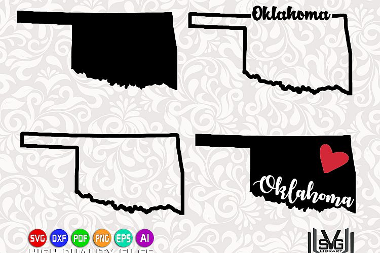 Oklahoma designs SVG - Oklahoma state svg - Oklahoma outline svg - Oklahoma prints svg - Oklahoma cut files - Cricut explore - Silhouette studio