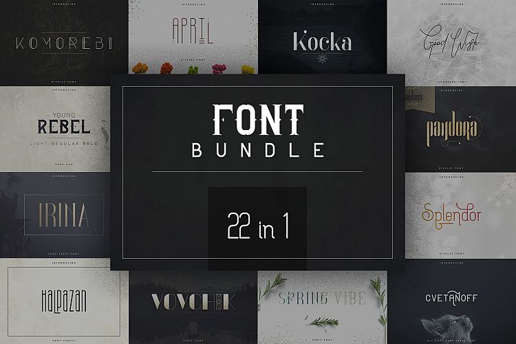 22in1 Legendary Font Bundle