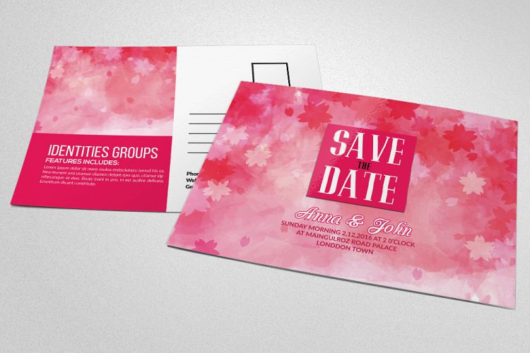Save The Date Postcard