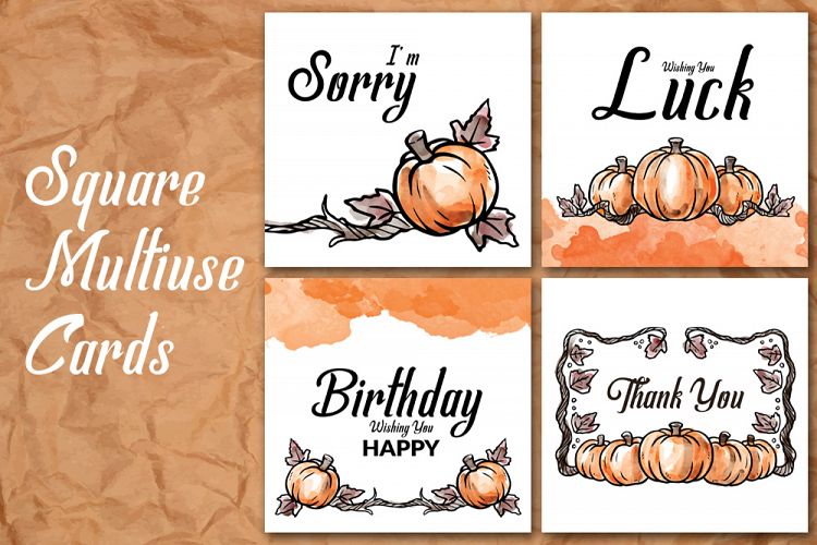 Square Birth Day Wishing Cards