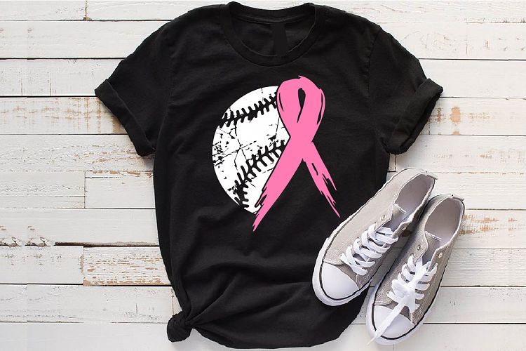 Baseball Tackle Breast Cancer Svg Awareness ribbon 1024s