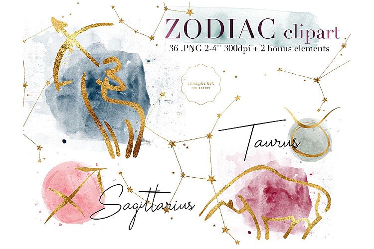 Zodiac Signs - Astrology ClipArt