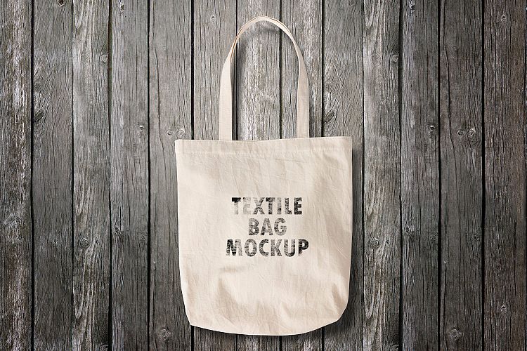 Summer Textile Bag Logo Mockup