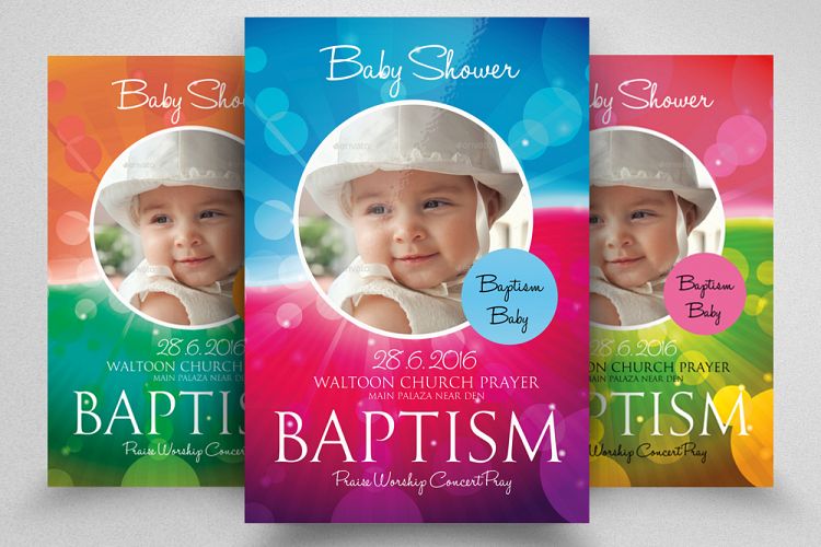 Baby Baptism Flyer