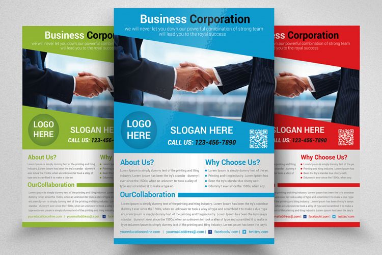 Corporate Business Dealing Flyer Template