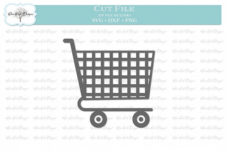Shopping Cart - SVG DXF PNG