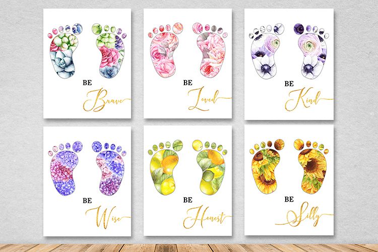 Baby flower steps for nursery