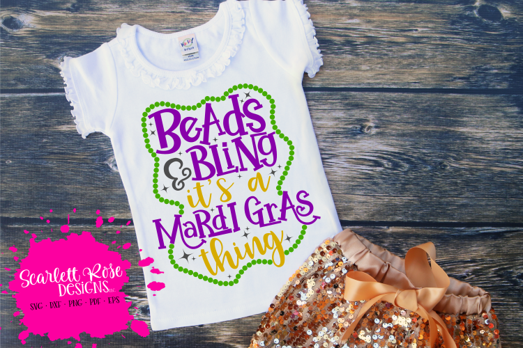 Beads   Bling its a Mardi Gras thing SVG