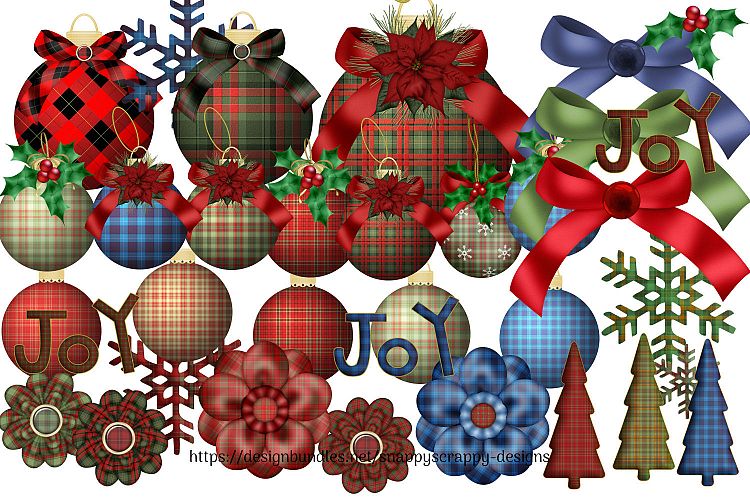Tartan Christmas Decorations