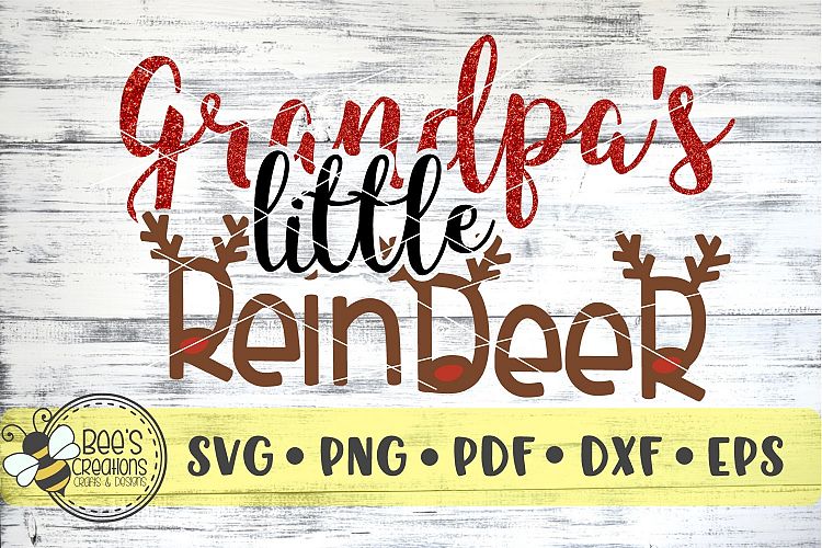 Grandpas Little Reindeer SVG