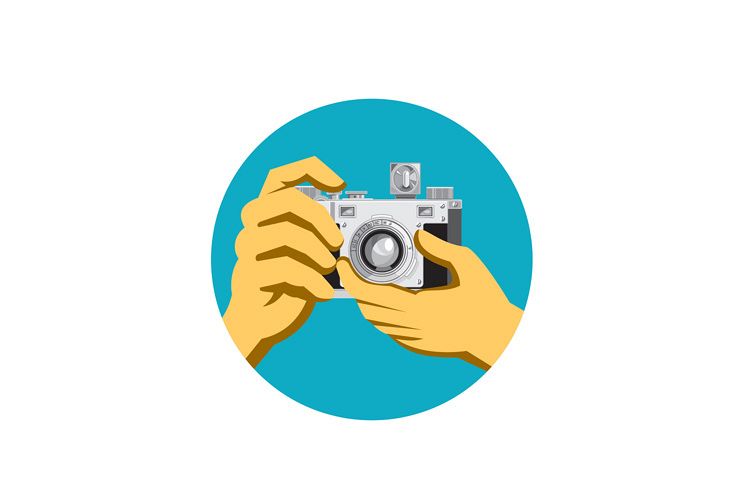 Retro 35mm Film Camera Clicking