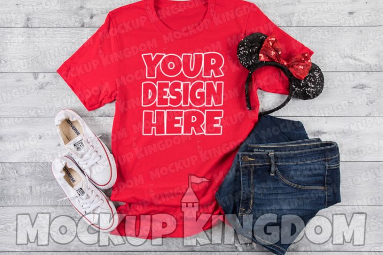 Unisex Crew Neck Shirt Mockup, Bella Canvas Mockup
