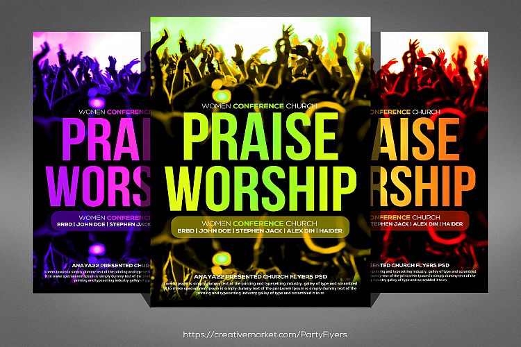 Praise And Worship Flyer