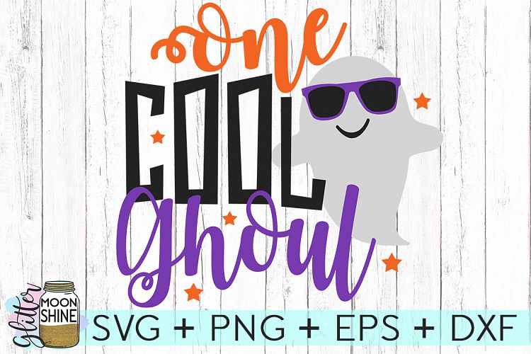 One Cool Ghoul SVG DXF PNG EPS Cutting Files