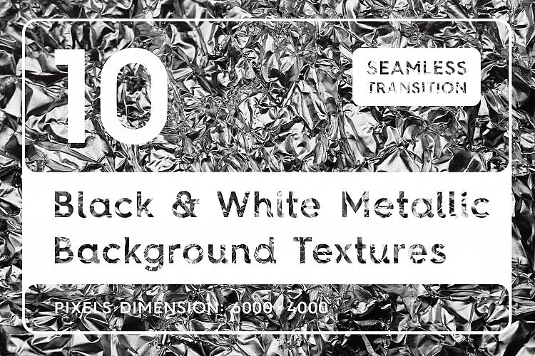Black & White Metallic Textures