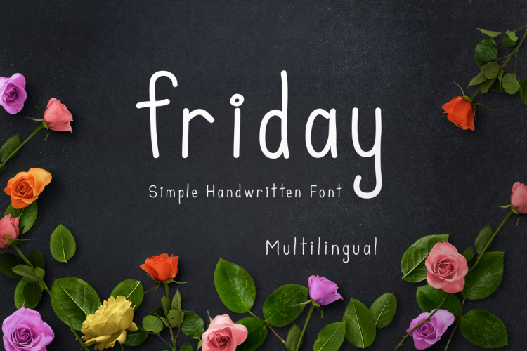 friday multilingual sans font