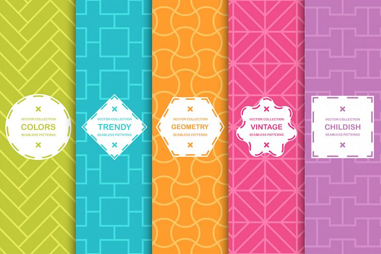 Bright seamless symmetric patterns