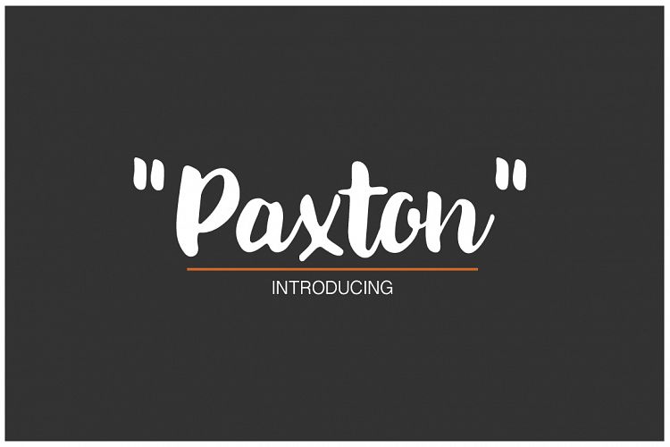 Paxton | A chic Hand written Font