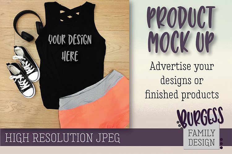 MOCK UP Workout peach shorts | High Resolution JPEG