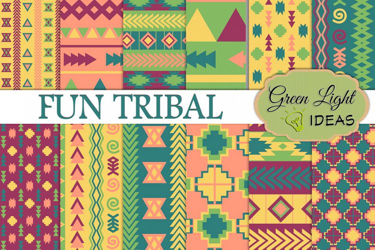 Fun Tribal Digital Papers