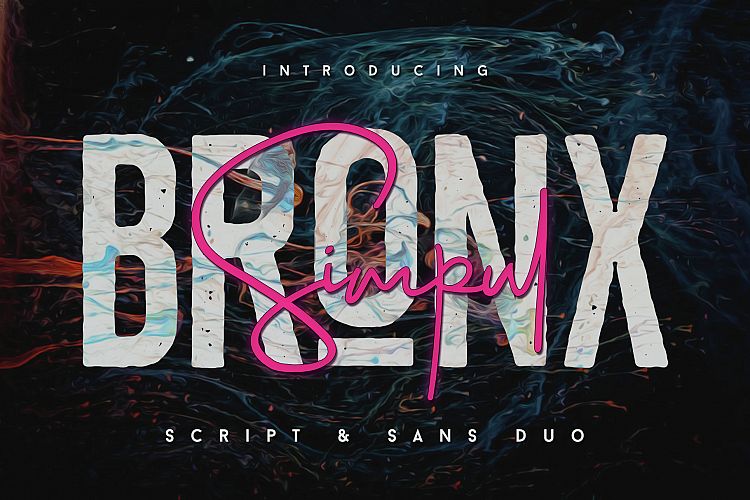 Bronx Simpul Sans-Script Font Duo