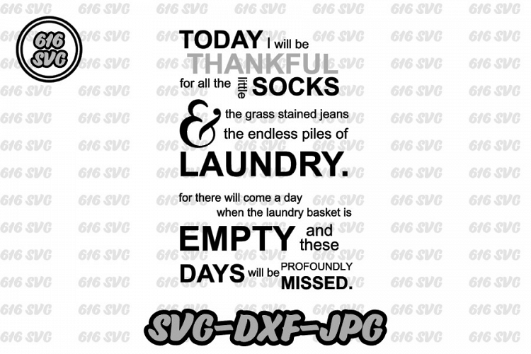 Today I will be thankful SVG