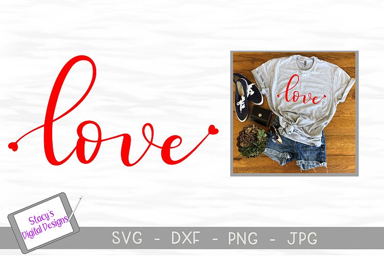 Download Free Svgs Download Love Svg With Hearts Valentine Svg File Handlettered Free Design Resources