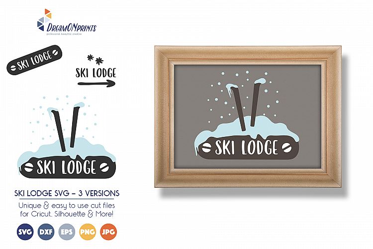 Ski Lodge SVG Files - 3 Versions Included