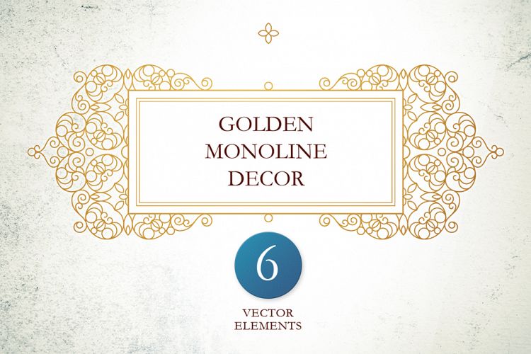 3. Set Of Vector Monoline Decor