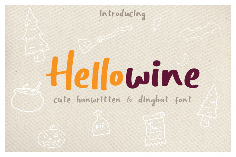 Hellowine - Cute Handwritten Font