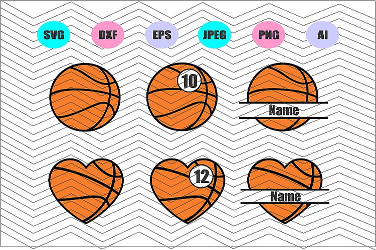 Basketball Svg, Basketball Heart Svg,Vector File Vinyl Decal