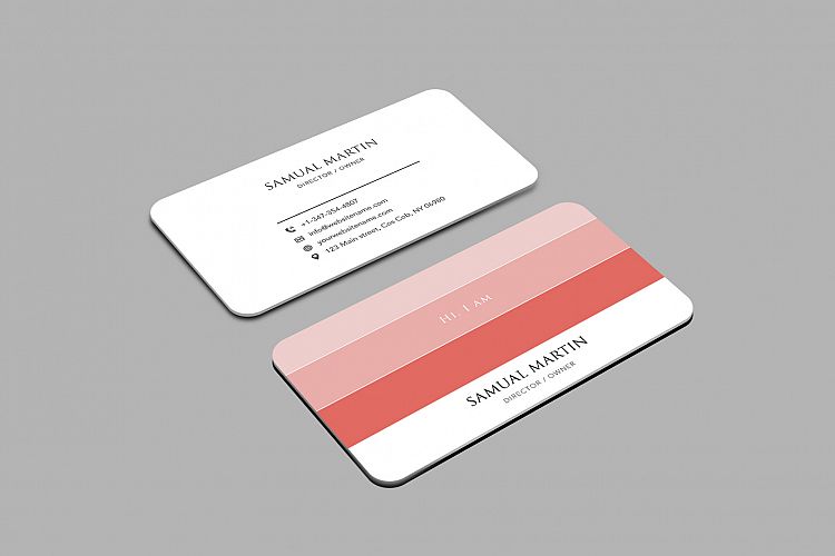 Beautiful Colours Modern Art Business Card