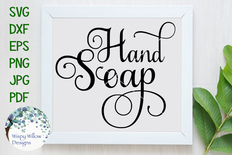 Elegant Hand Soap Label SVG Cut File (105801) | SVGs | Design Bundles